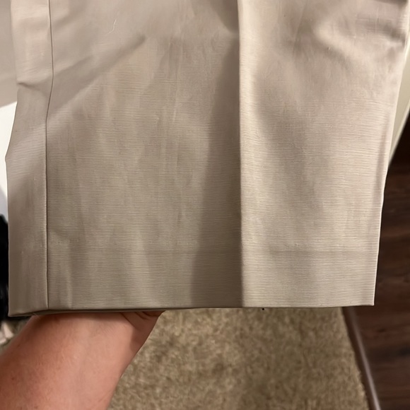 Calvin Klein modern fit tan flat front trousers - Picture 4 of 11